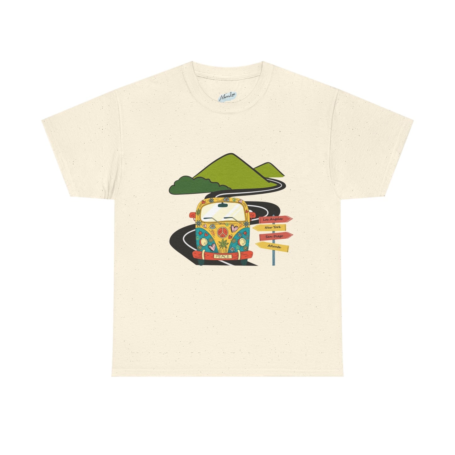 Kombi Road Trip Tee, Adventure Unisex T-Shirt, Wanderlust Cotton Shirt, On the Road Top, Retro Van Graphic Tee