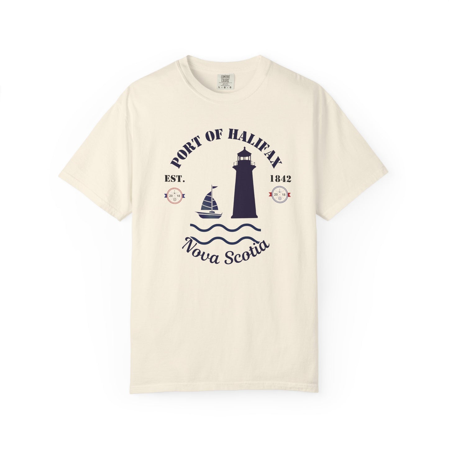 Navy Port Style Lighthouse T-Shirt.