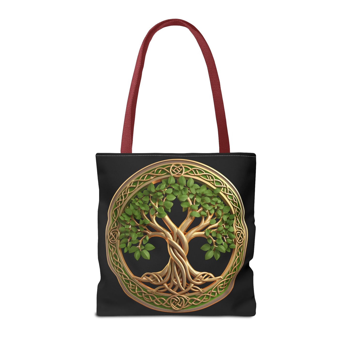 Life Tree Black Tote Bag