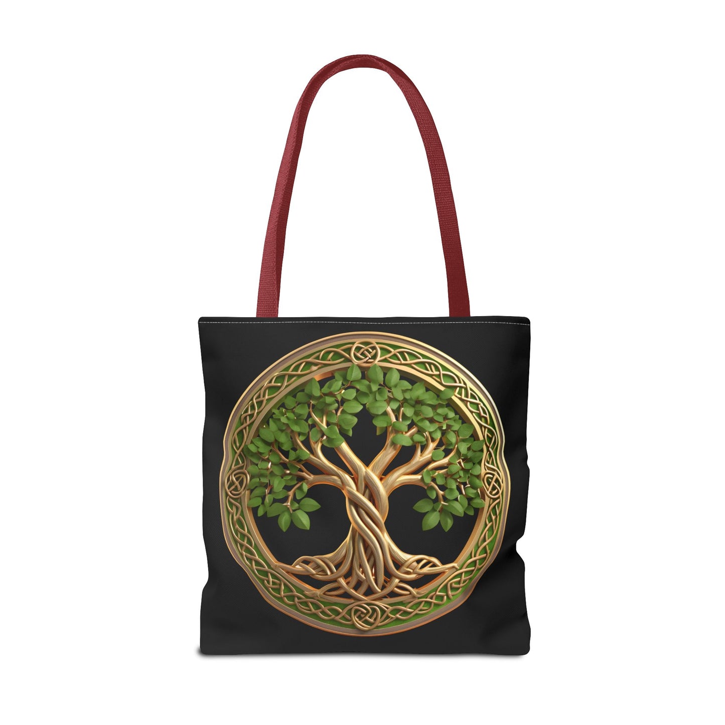 Life Tree Black Tote Bag
