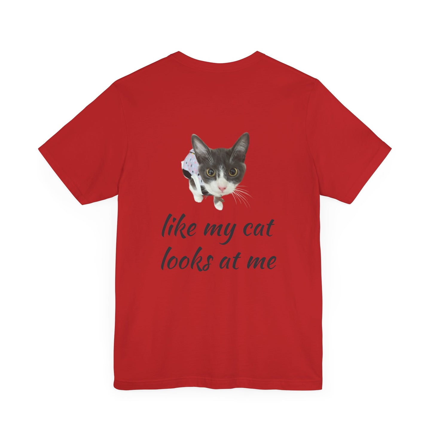 Funny Cans and Cat Unisex Tee, Men Women T-Shirt, Humorous Quote Top, Short Sleeve Shirt