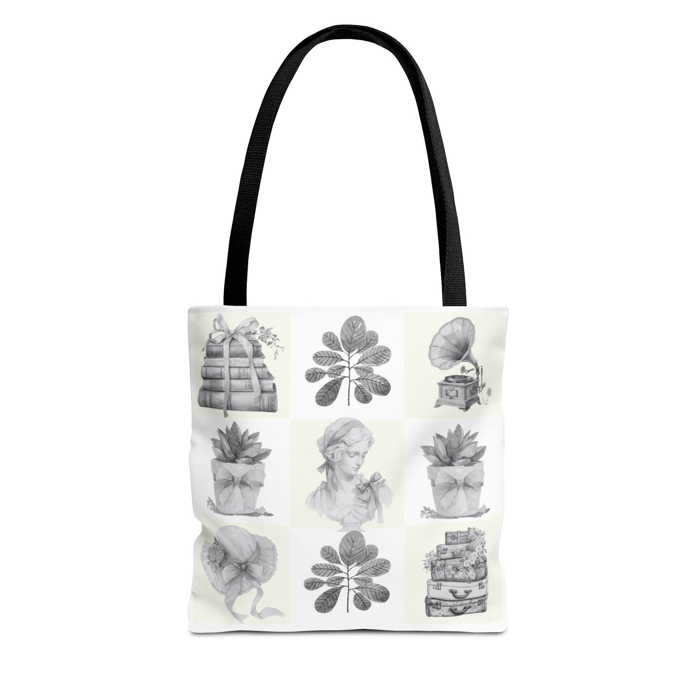 Chic vintage Botanical Tote Bag - Artistic Floral Design.