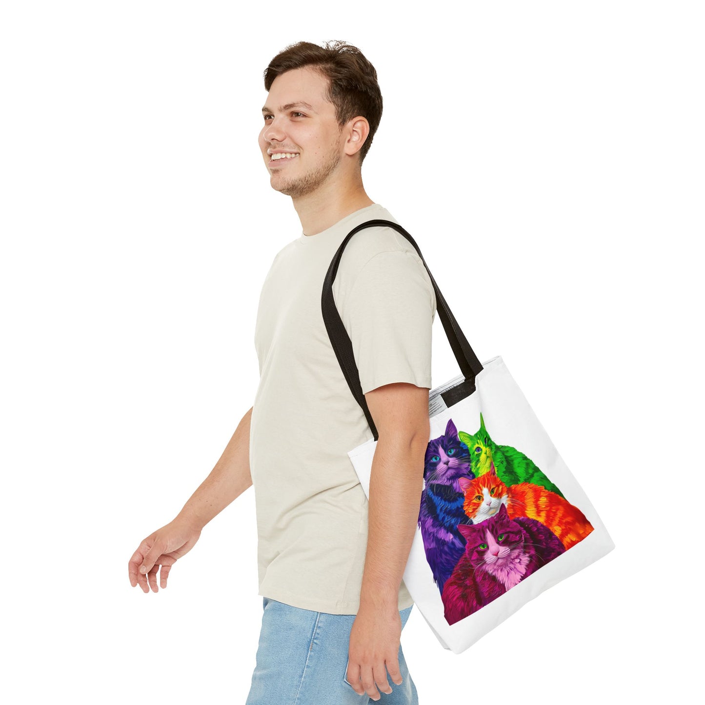 Vibrant Cat Tote Bag