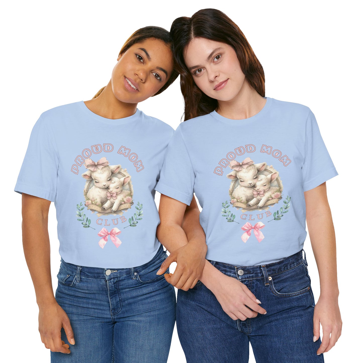Proud Mom Club Tee, Mother's Day Gift, Coquette Style Shirt, Lifetime Member, Unisex T-Shirt.