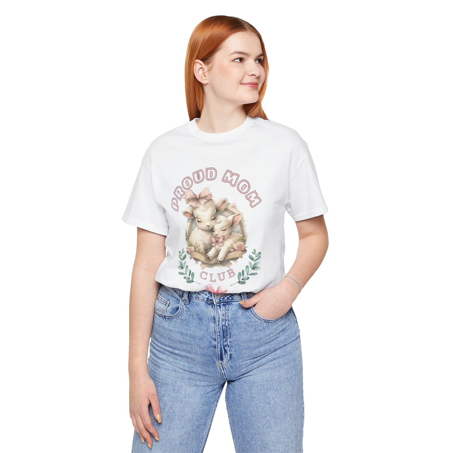 Proud Mom Club Tee, Mother's Day Gift, Coquette Style Shirt, Lifetime Member, Unisex T-Shirt.