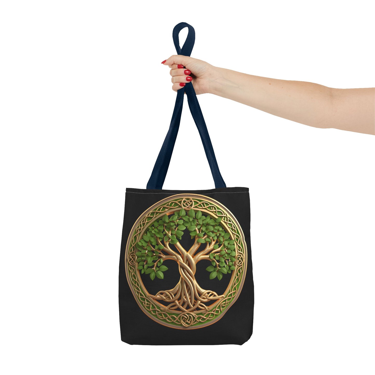 Life Tree Black Tote Bag
