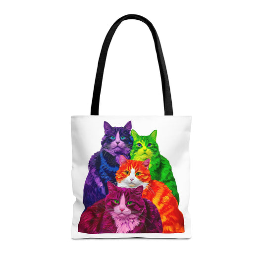 Vibrant Cat Tote Bag