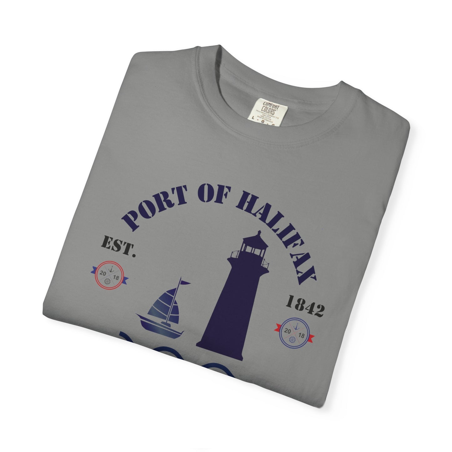 Navy Port Style Lighthouse T-Shirt.