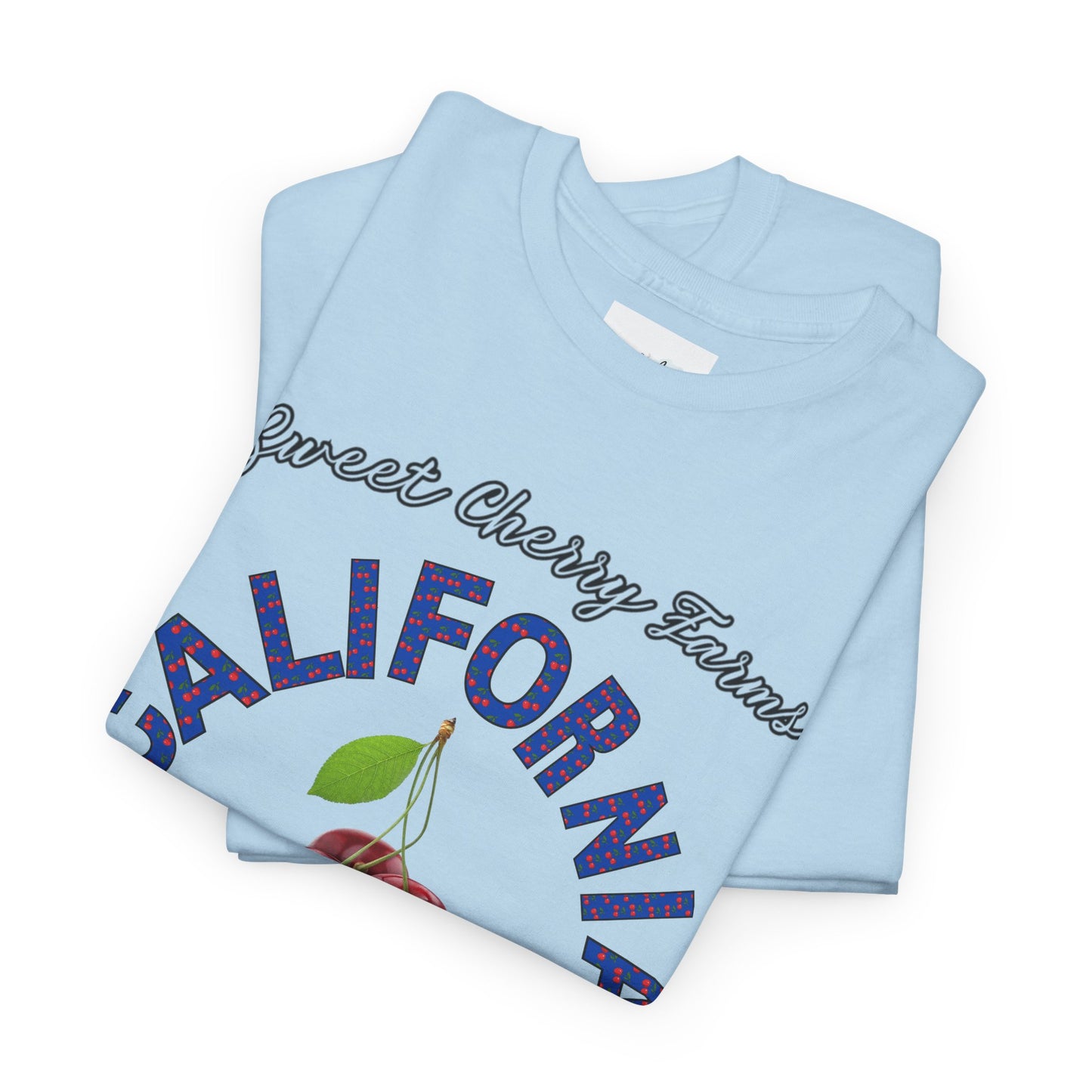 California cherry Season Unisex Tee, Cotton T-shirt, Summer Harvest Graphic Top.