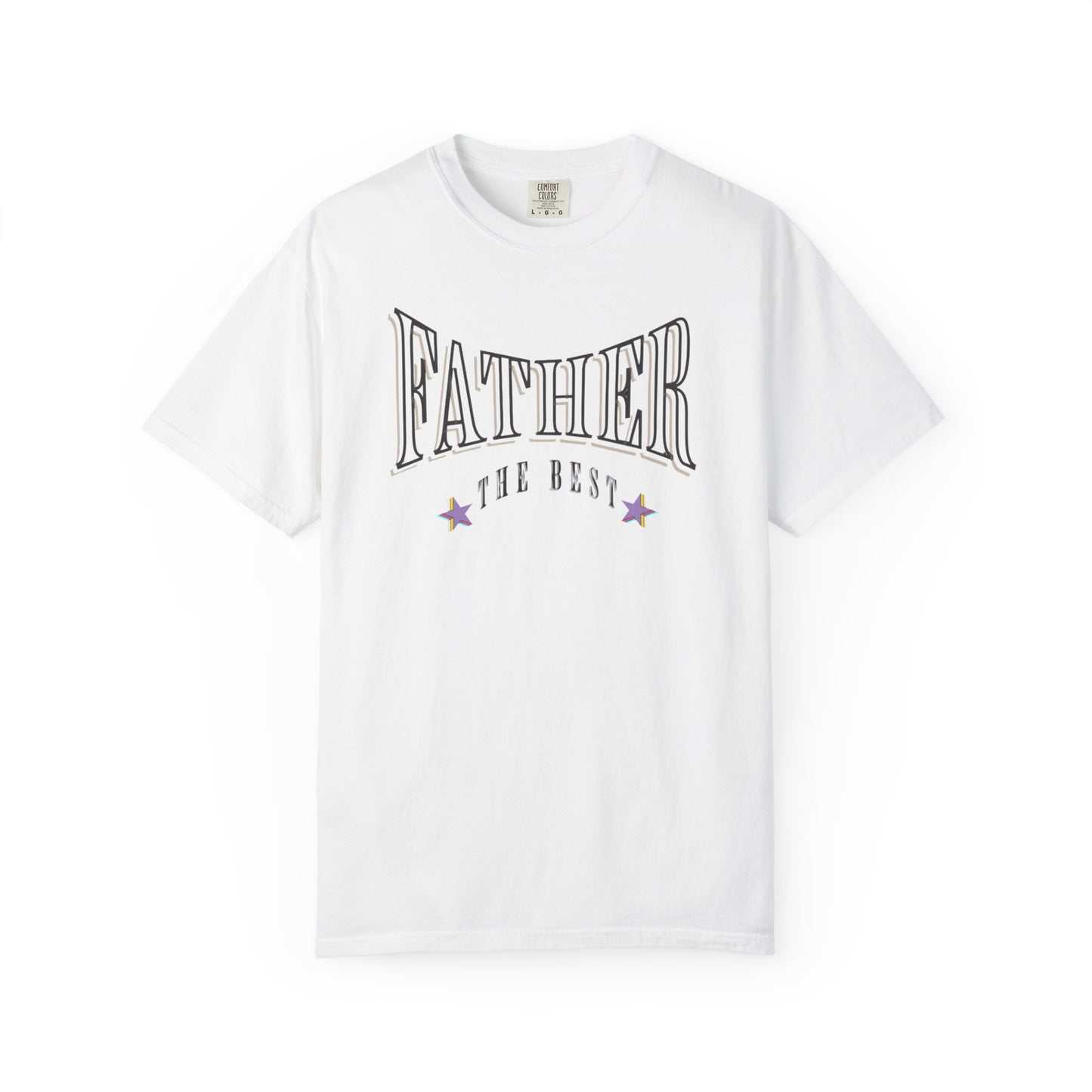 Father, "The Best" T-shirt - Unisex Garment-Dyed