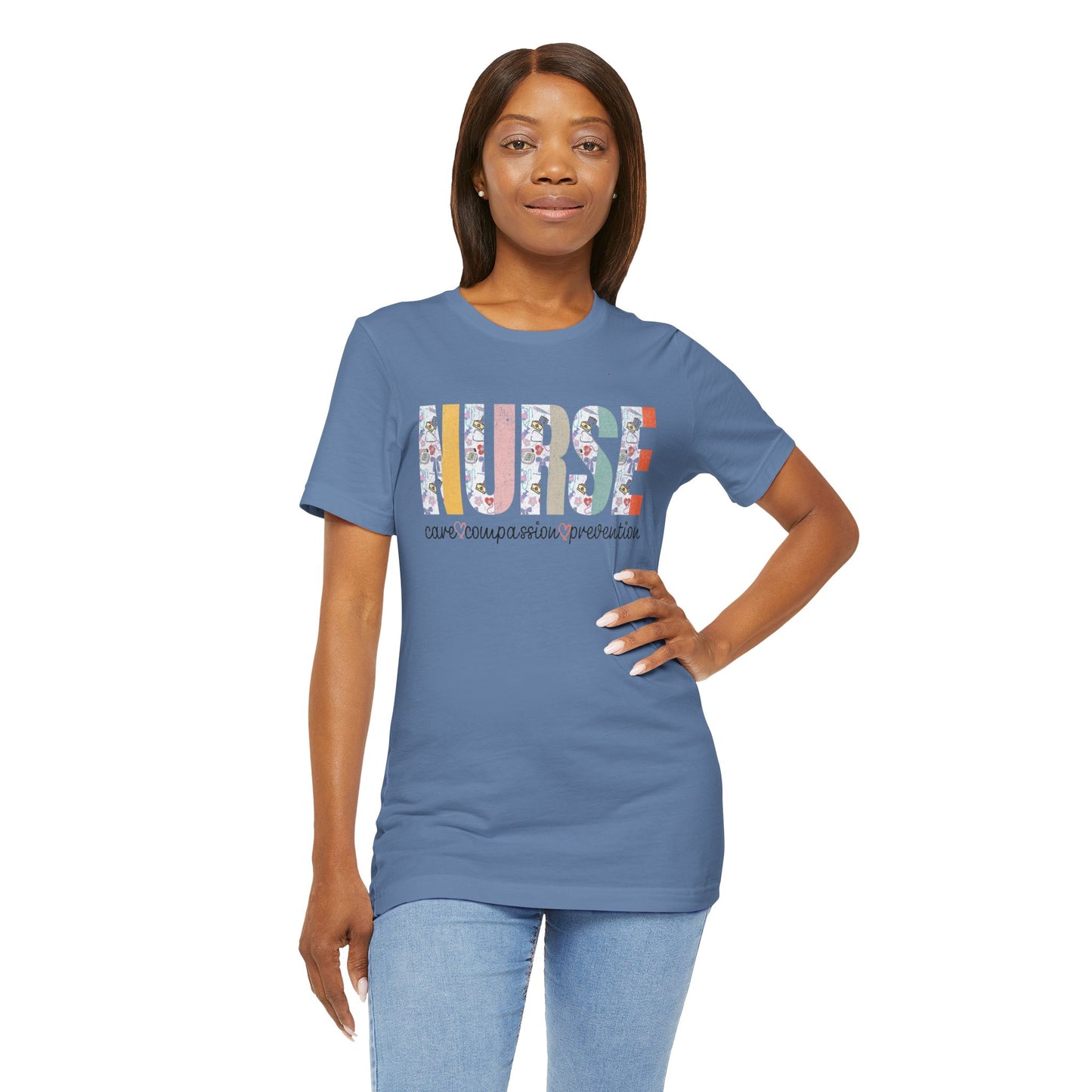 Nurse Tribute Tee, Nursing people Gift, Unisex Jersey T-Shirt. Proud Nurse.