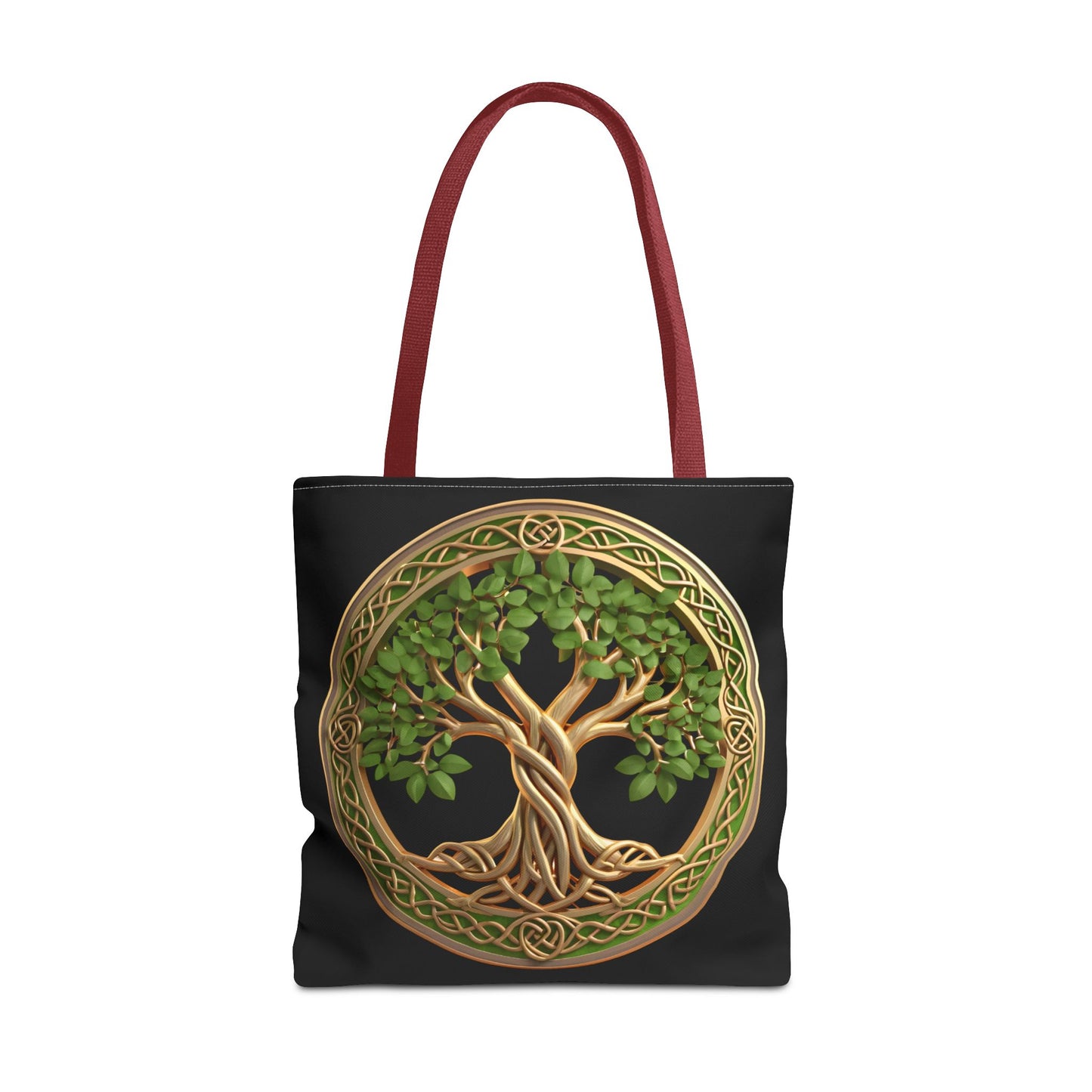 Life Tree Black Tote Bag