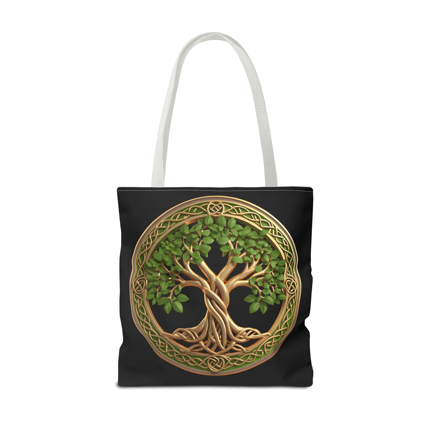 Life Tree Black Tote Bag