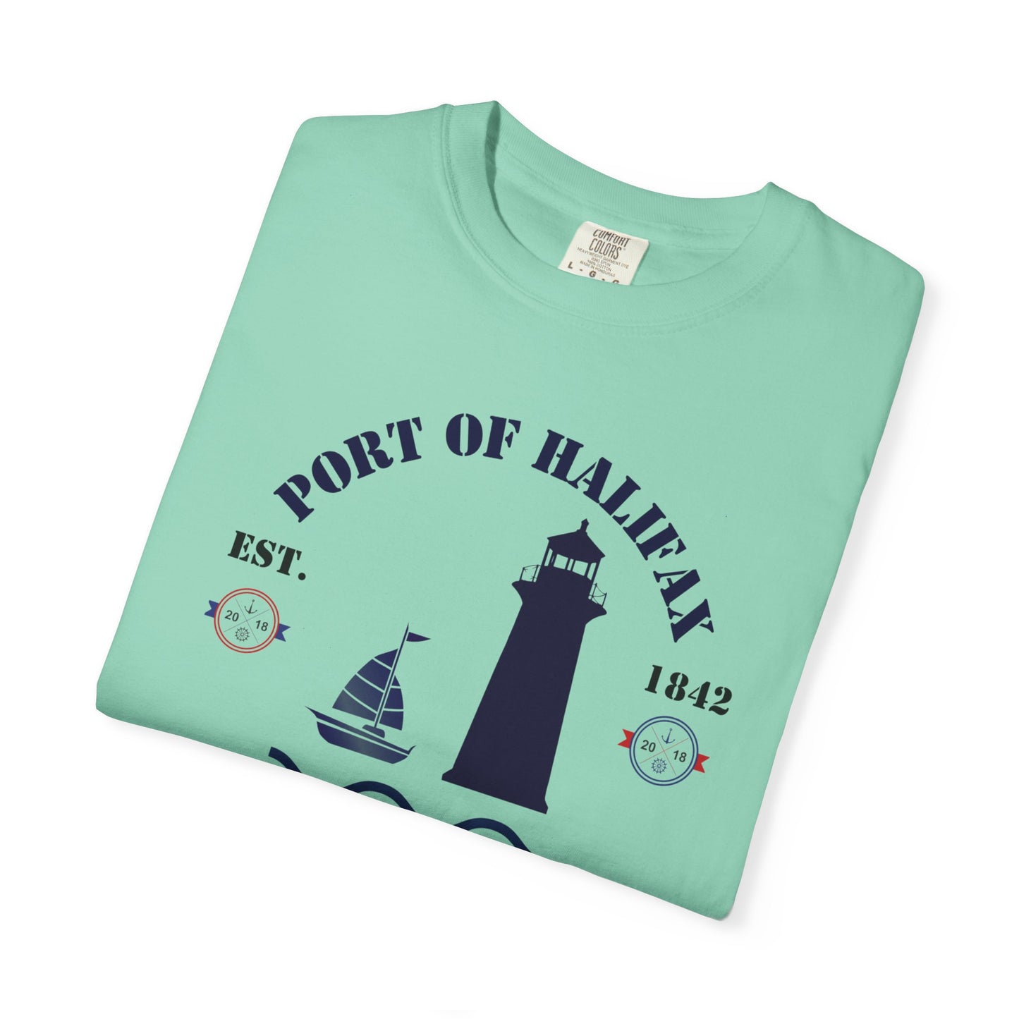 Navy Port Style Lighthouse T-Shirt.