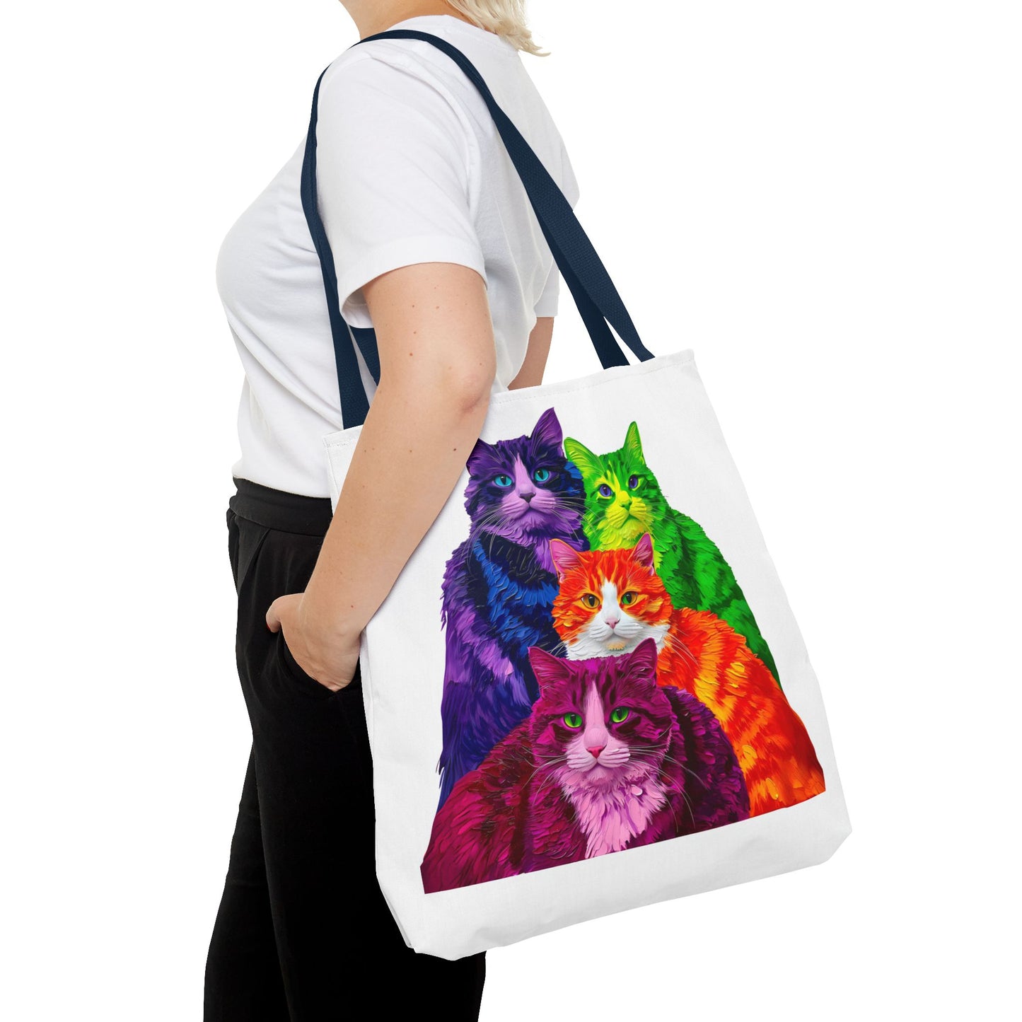 Vibrant Cat Tote Bag