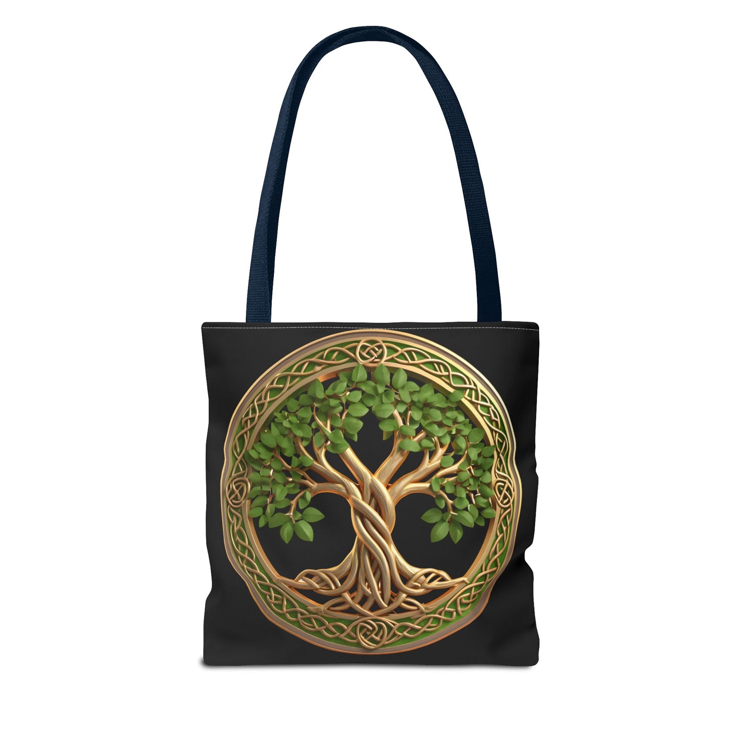 Life Tree Black Tote Bag