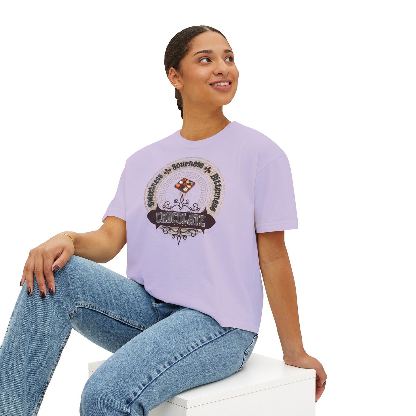 Chocolate_Tee side_Orchid_Woman_One