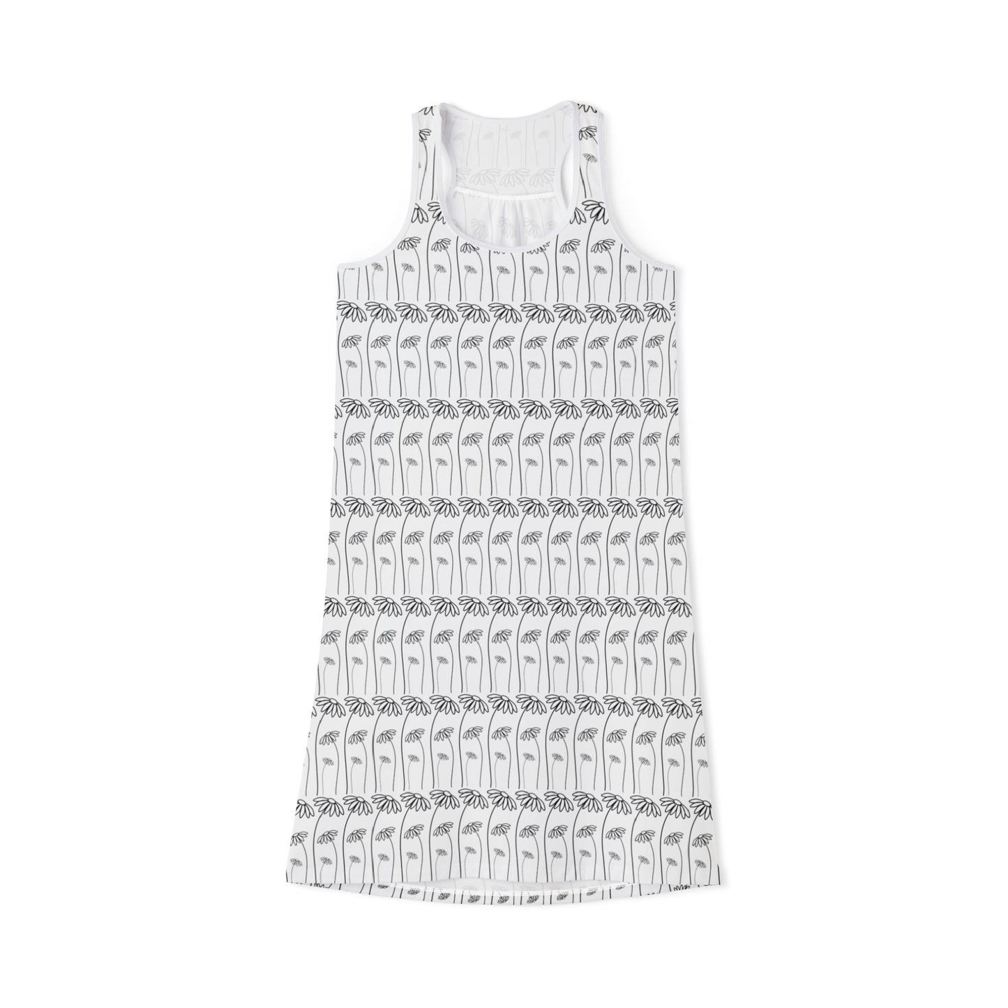 Just a flower white dress front