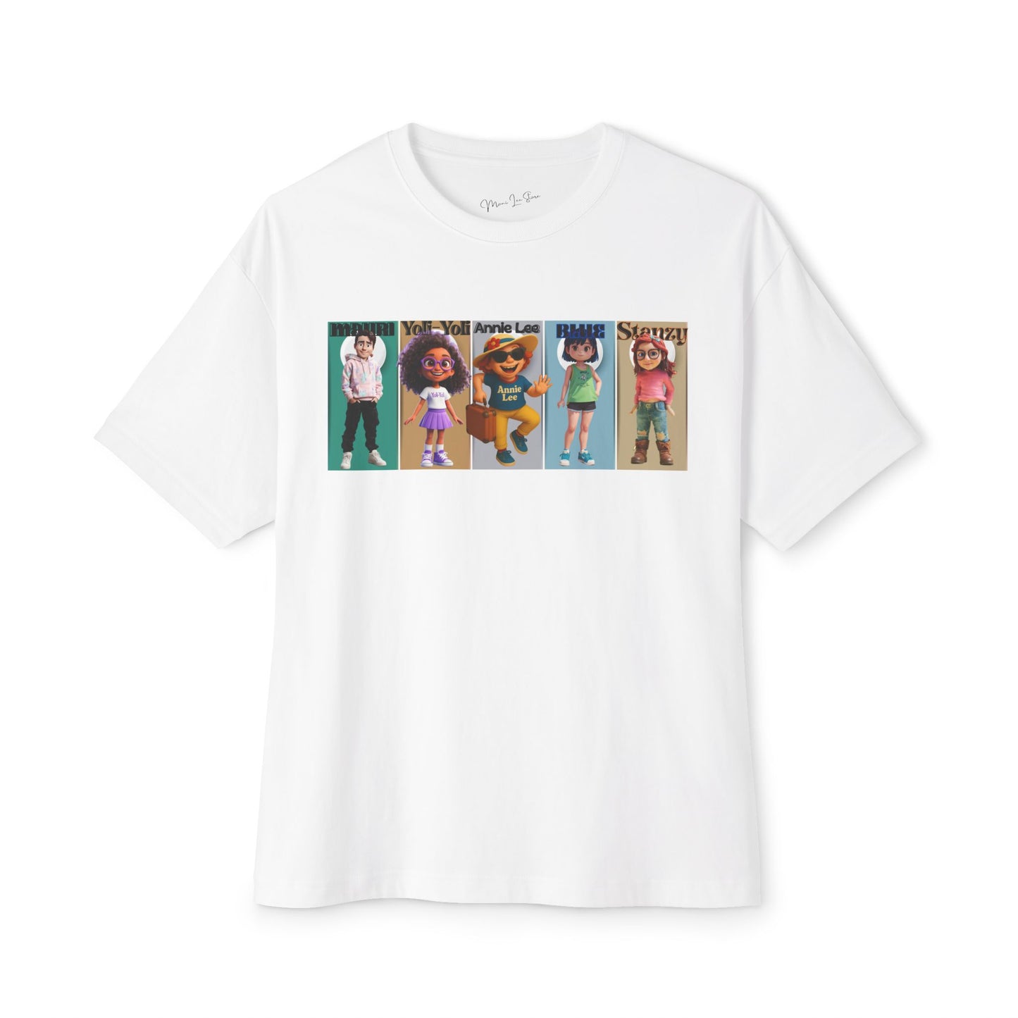 Vibrant people the ultimate oversize tee, front. White