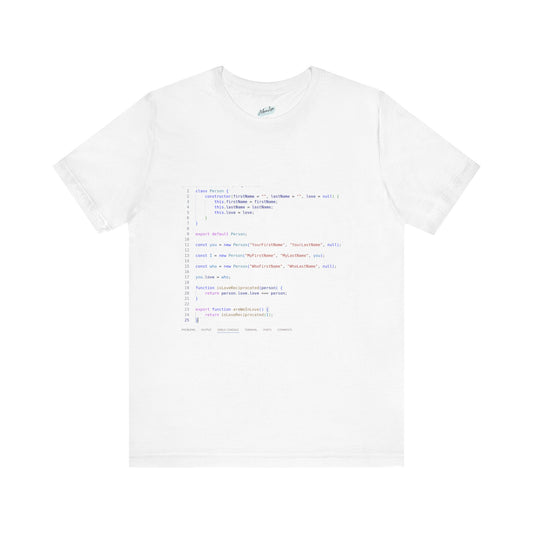 t-shirt code software white