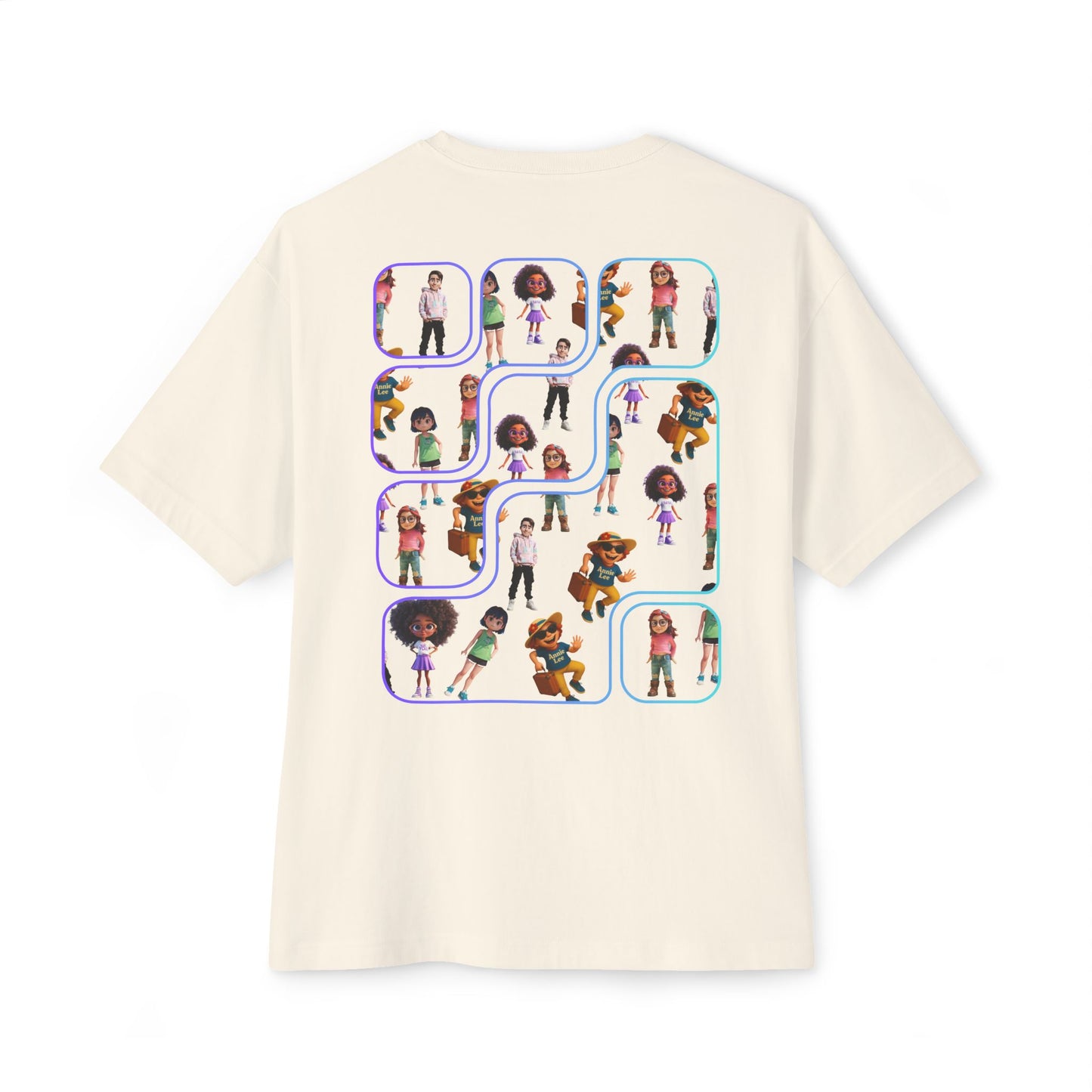vibrant people the ultimate oversize tee. Natural back