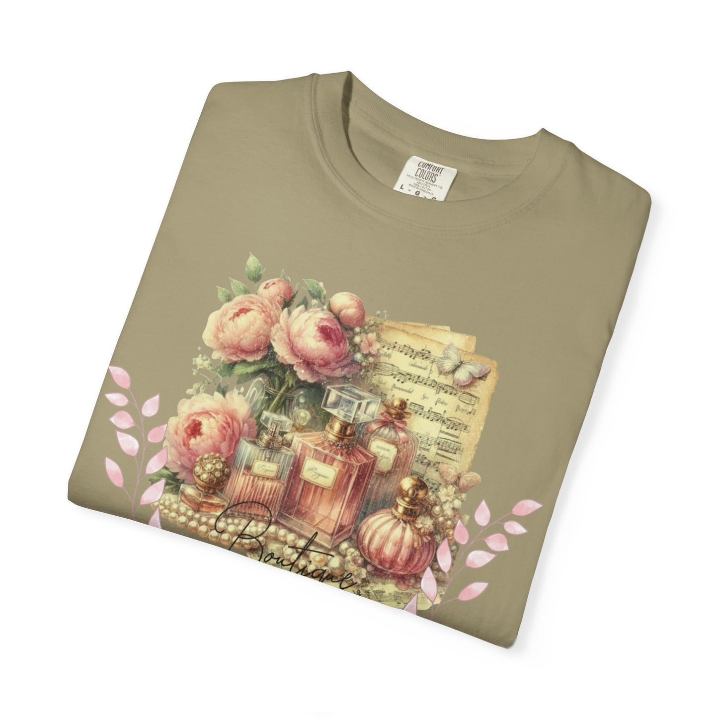 khaki t-shirt design detail