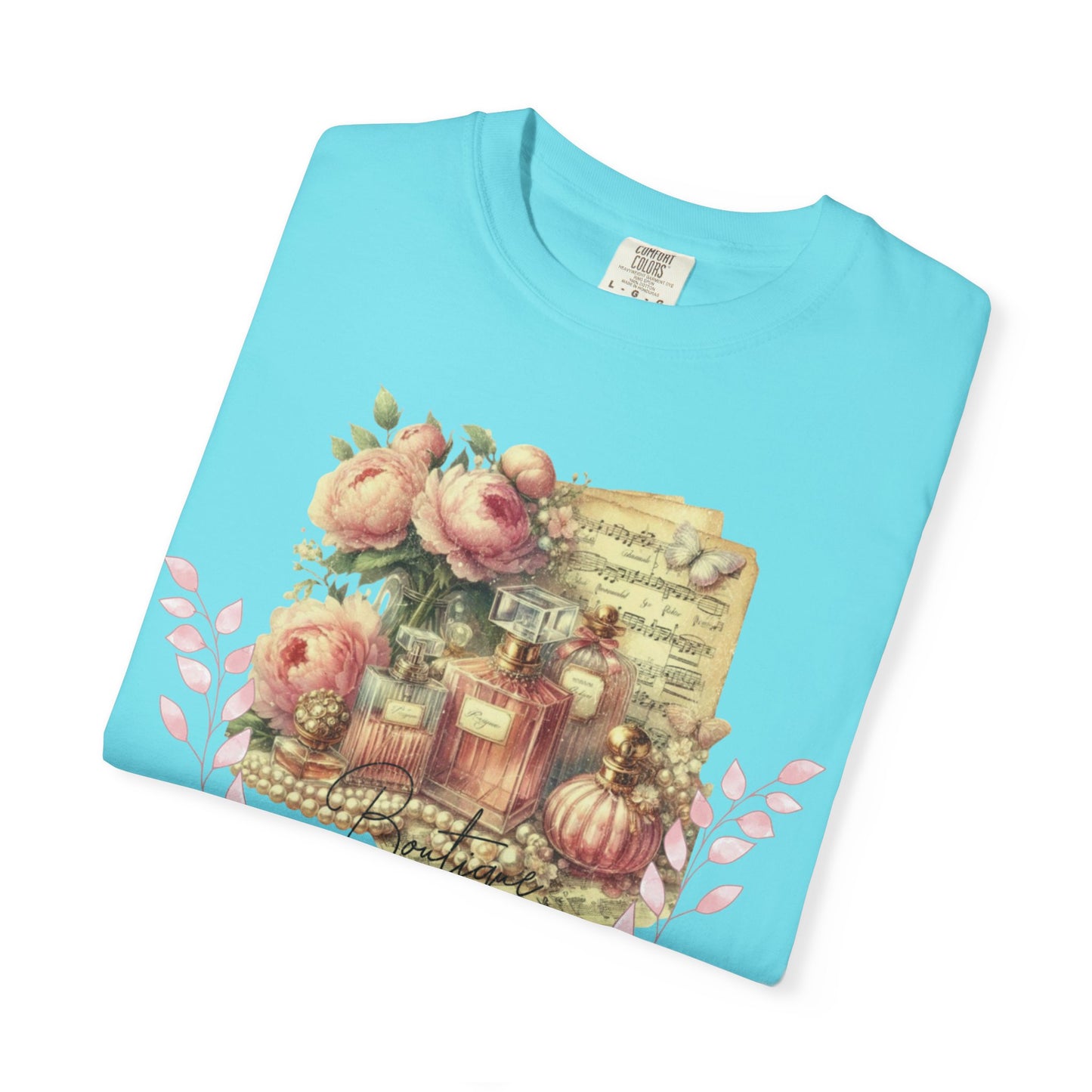 lagoon blue t-shirt detail desing