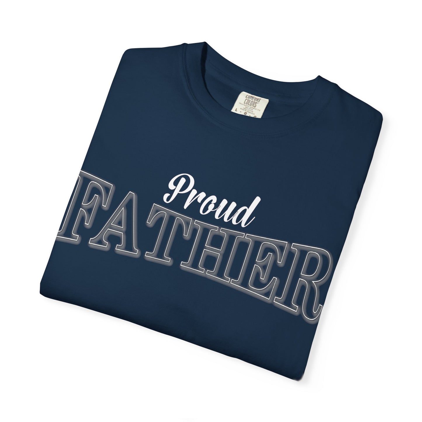 proud father navy design detail