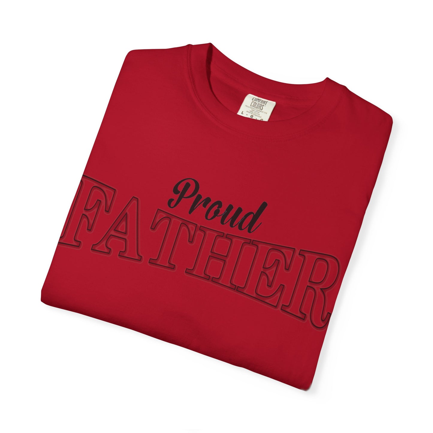 proud father red design detail