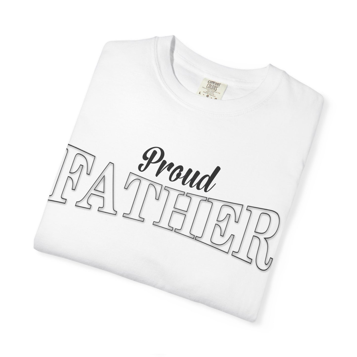 proud father white design detail