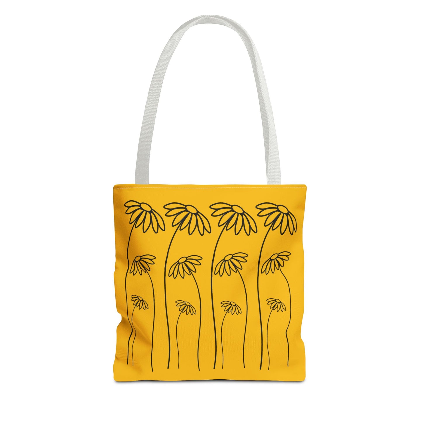 tote bag flowers front white