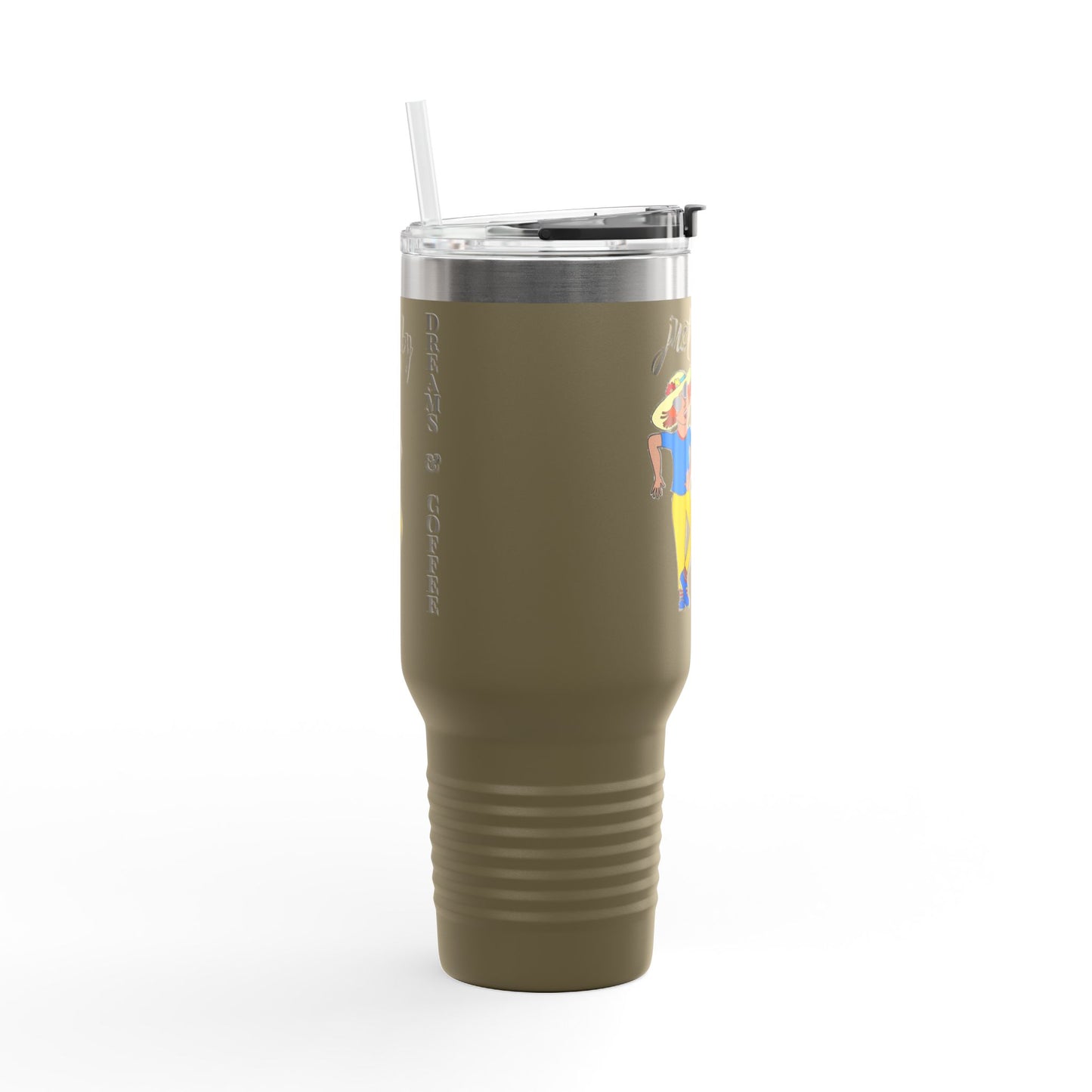 Red Hair Girl Large Travel Mug