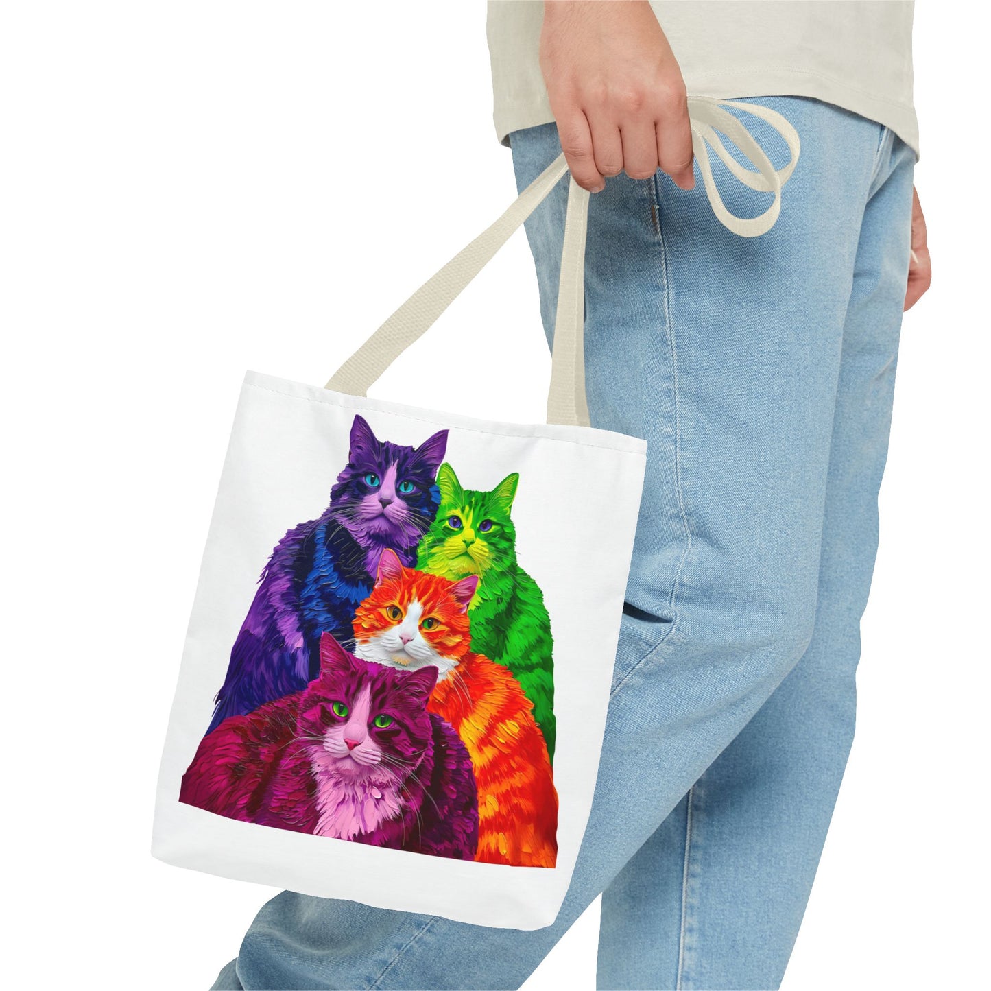 Vibrant Cat Tote Bag