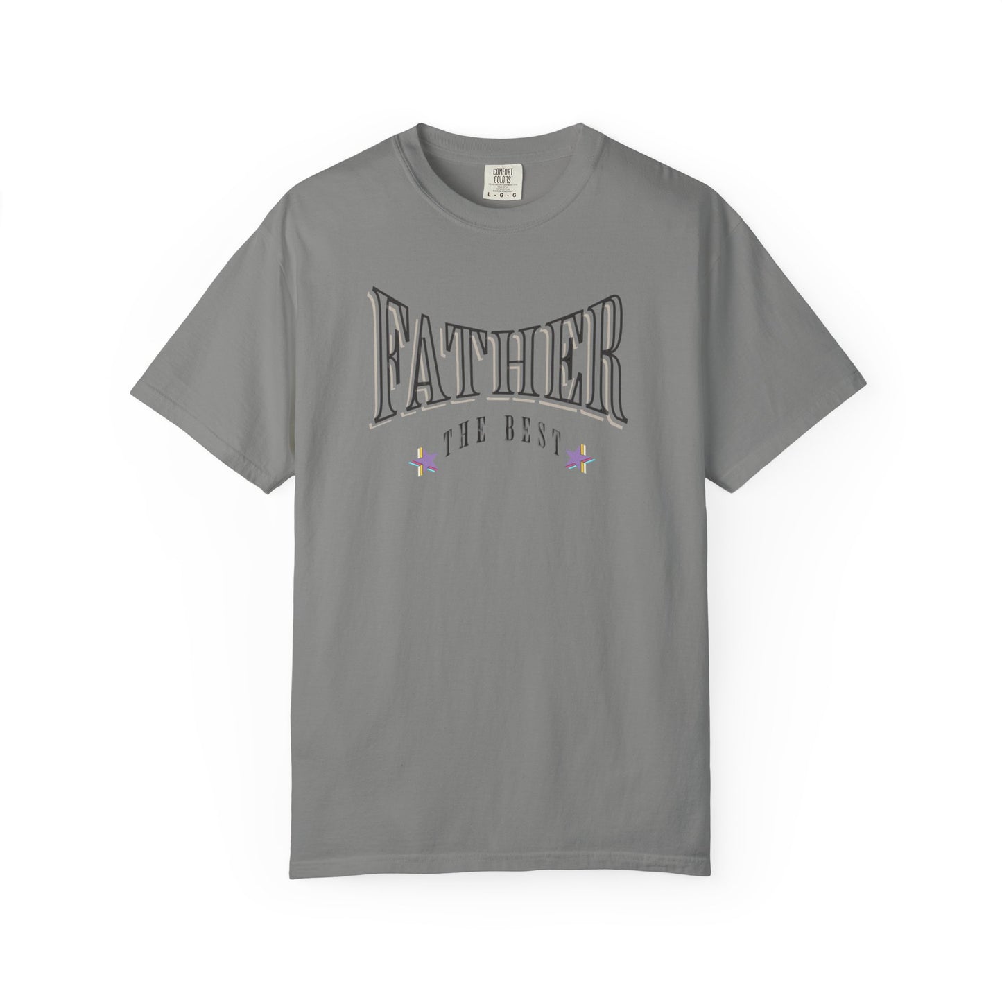 Father, "The Best" T-shirt - Unisex Garment-Dyed