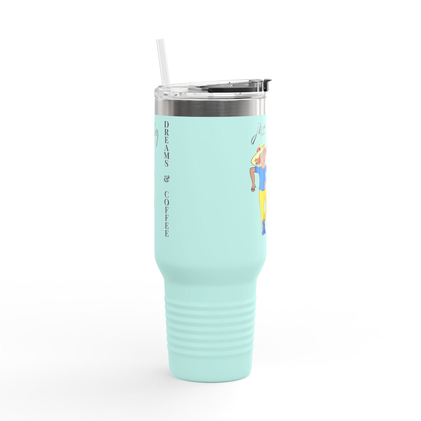 Red Hair Girl Large Travel Mug