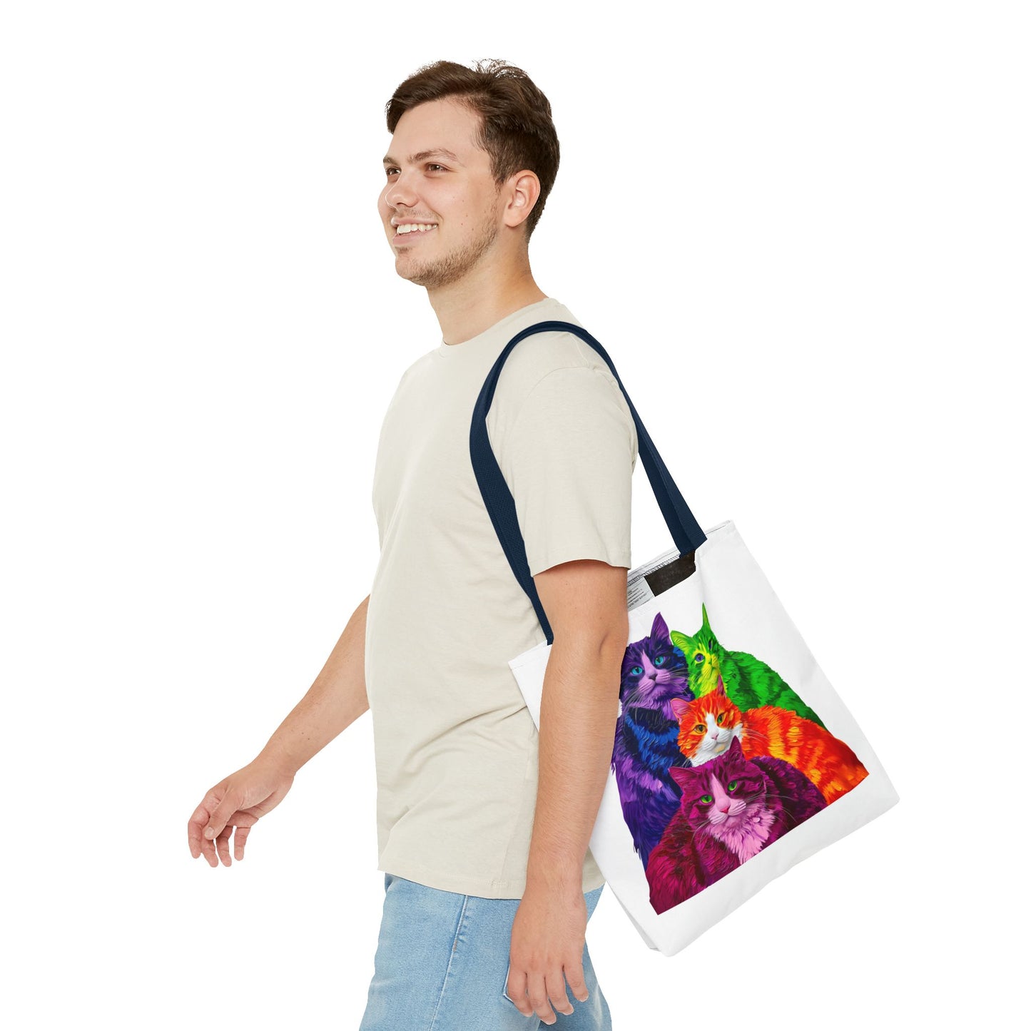 Vibrant Cat Tote Bag