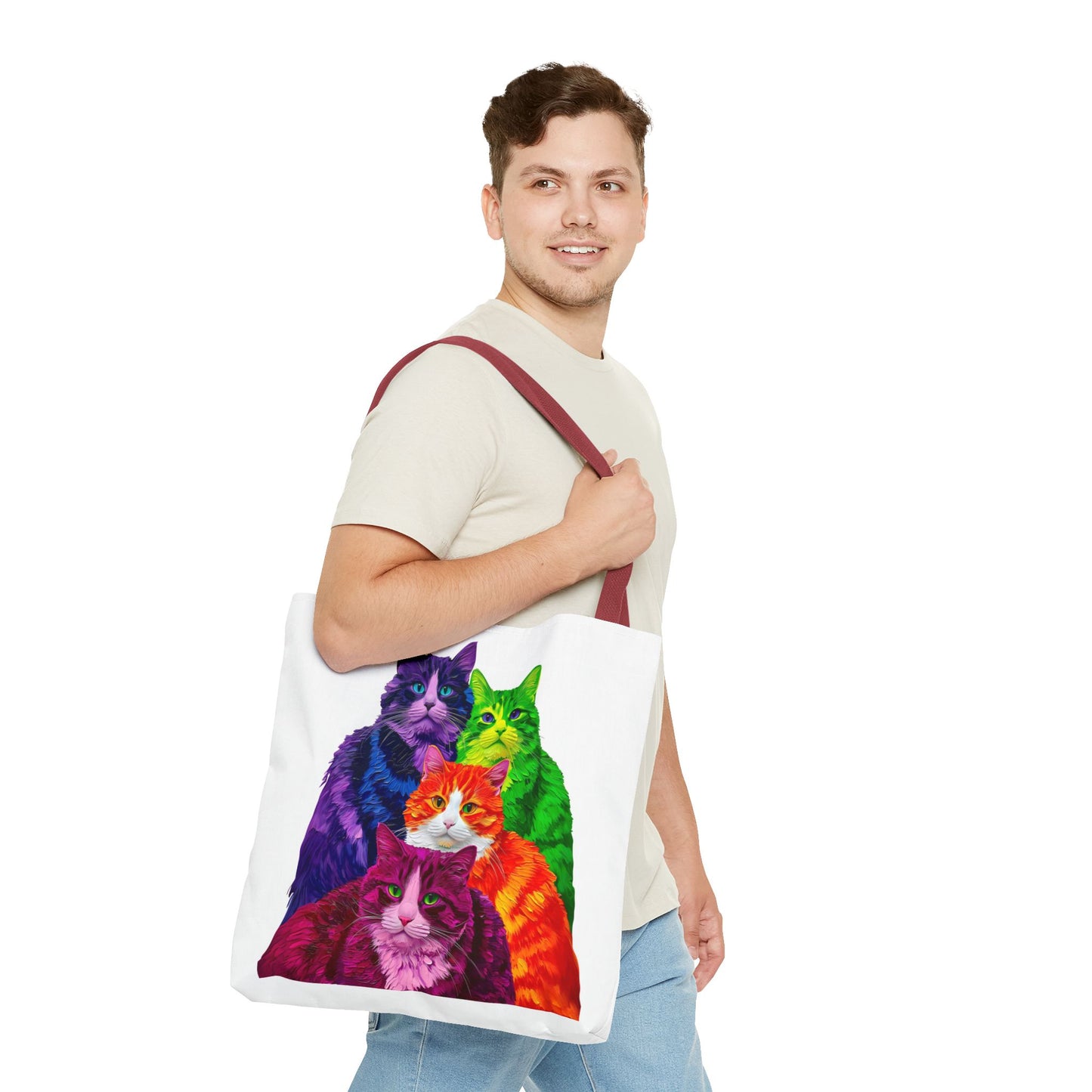 Vibrant Cat Tote Bag