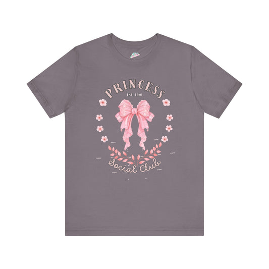Princess Club T-Shirt, Fairy Tale Tee, Coquette Style.