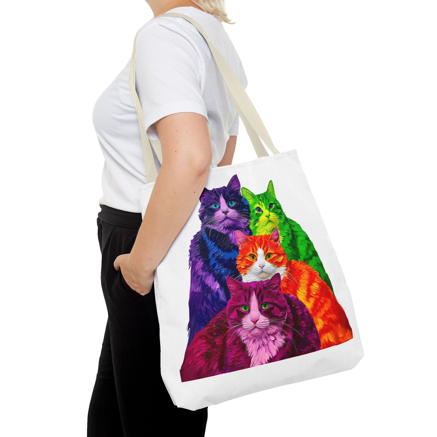 Vibrant Cat Tote Bag