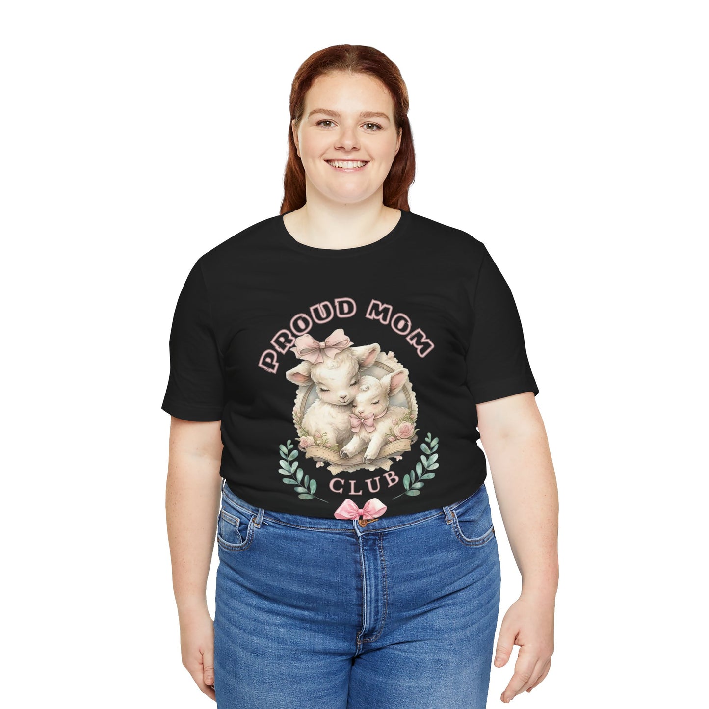 Proud Mom Club Tee, Mother's Day Gift, Coquette Style Shirt, Lifetime Member, Unisex T-Shirt.
