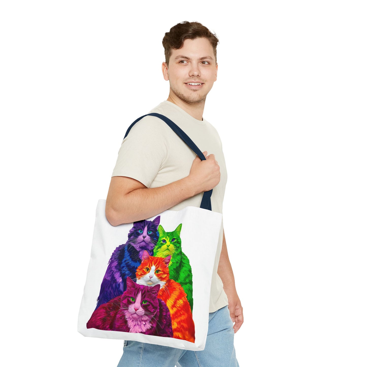 Vibrant Cat Tote Bag
