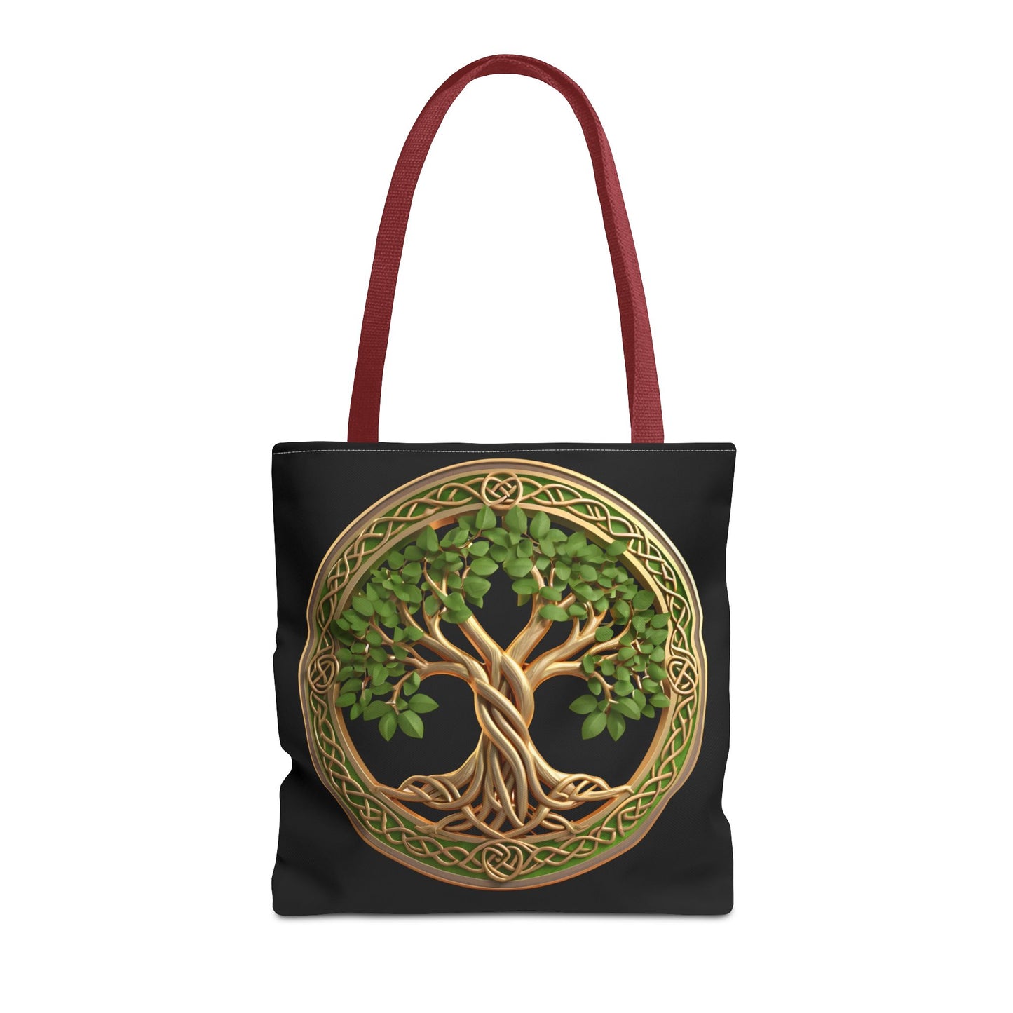 Life Tree Black Tote Bag
