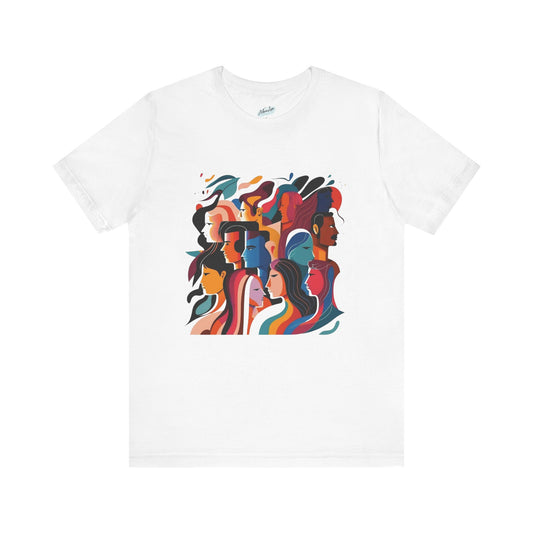 Positive Message Unisex Tee, Kindness Art Front, Graphic Shirt, Inspirational Top