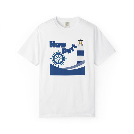 Marine Style New Port Lighthouse Unisex T-shirt.