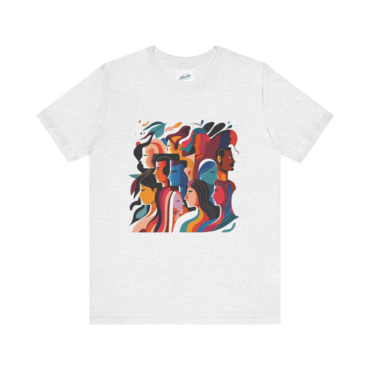 Positive Message Unisex Tee, Kindness Art Front, Graphic Shirt, Inspirational Top