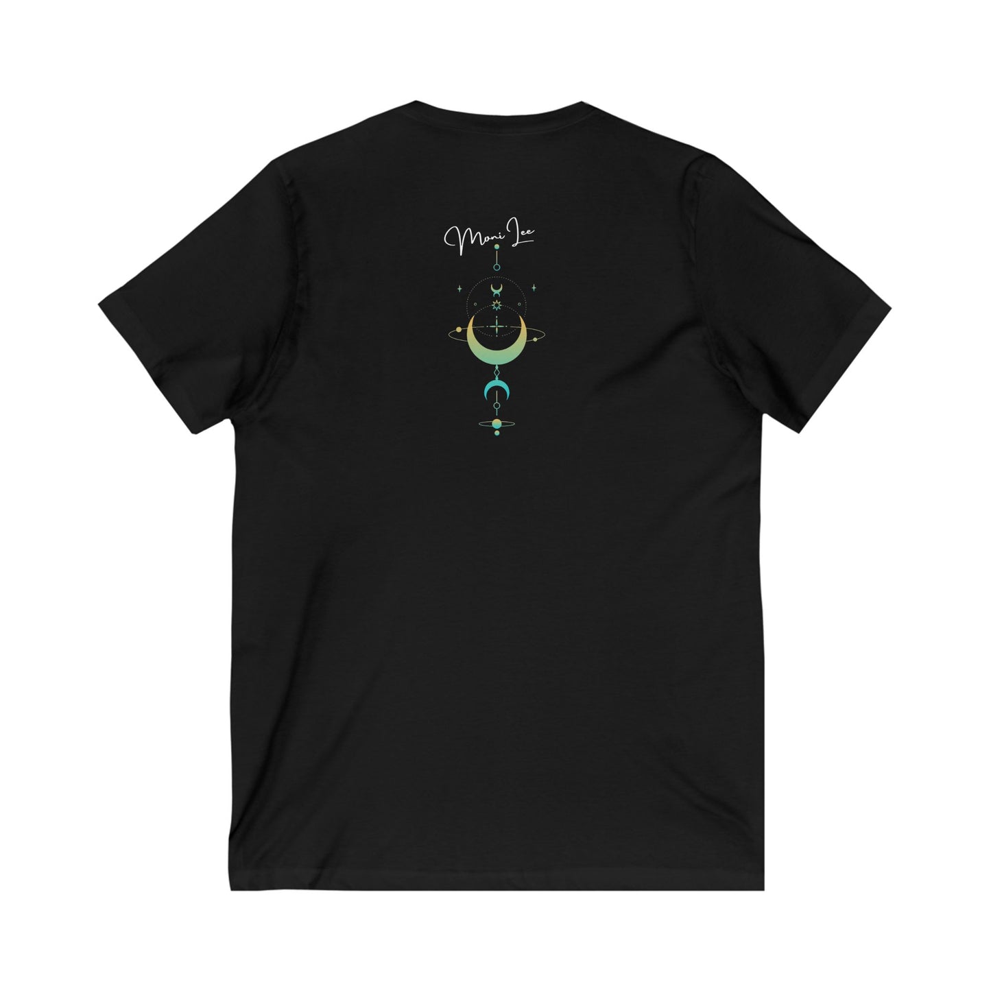 Floral Inspirational. Still Rising T-Shirt, V-neck.  Silhouette Collection.
