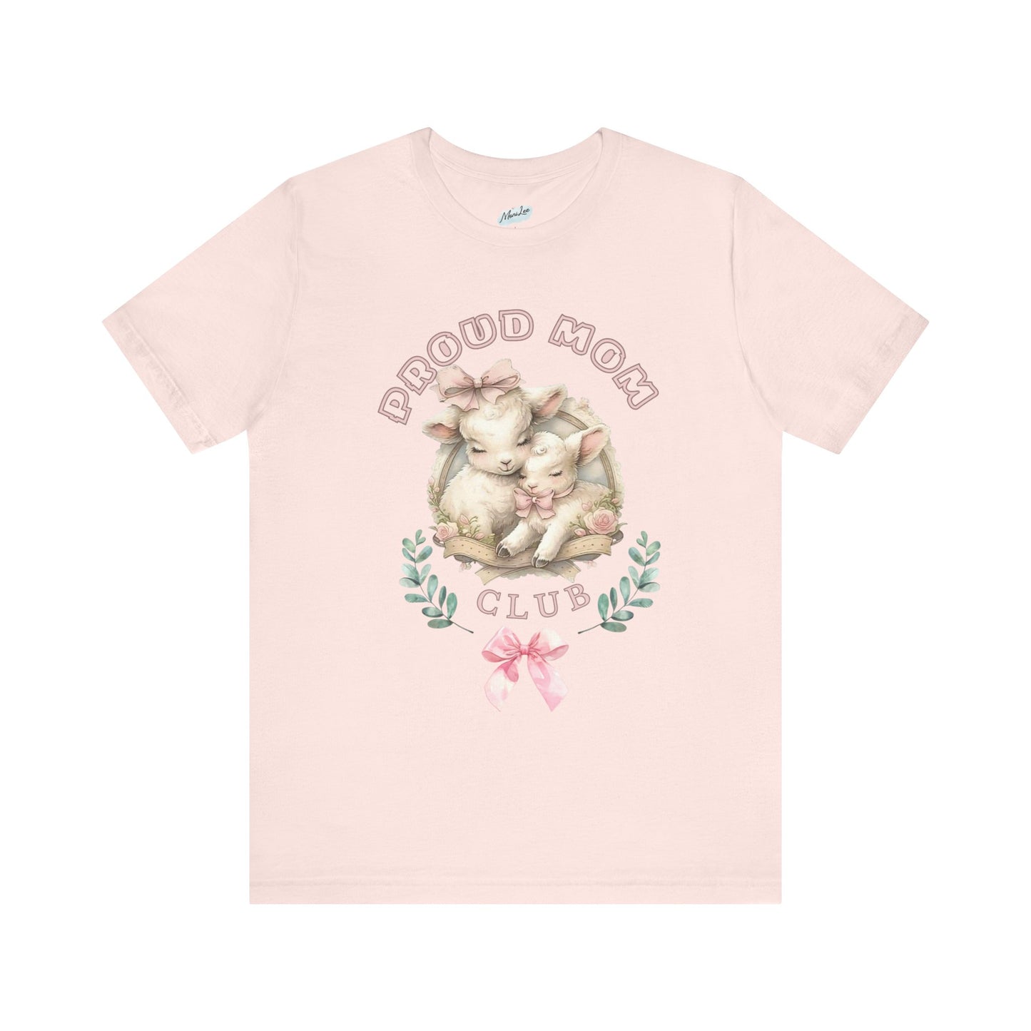 Proud Mom Club Tee, Mother's Day Gift, Coquette Style Shirt, Lifetime Member, Unisex T-Shirt.