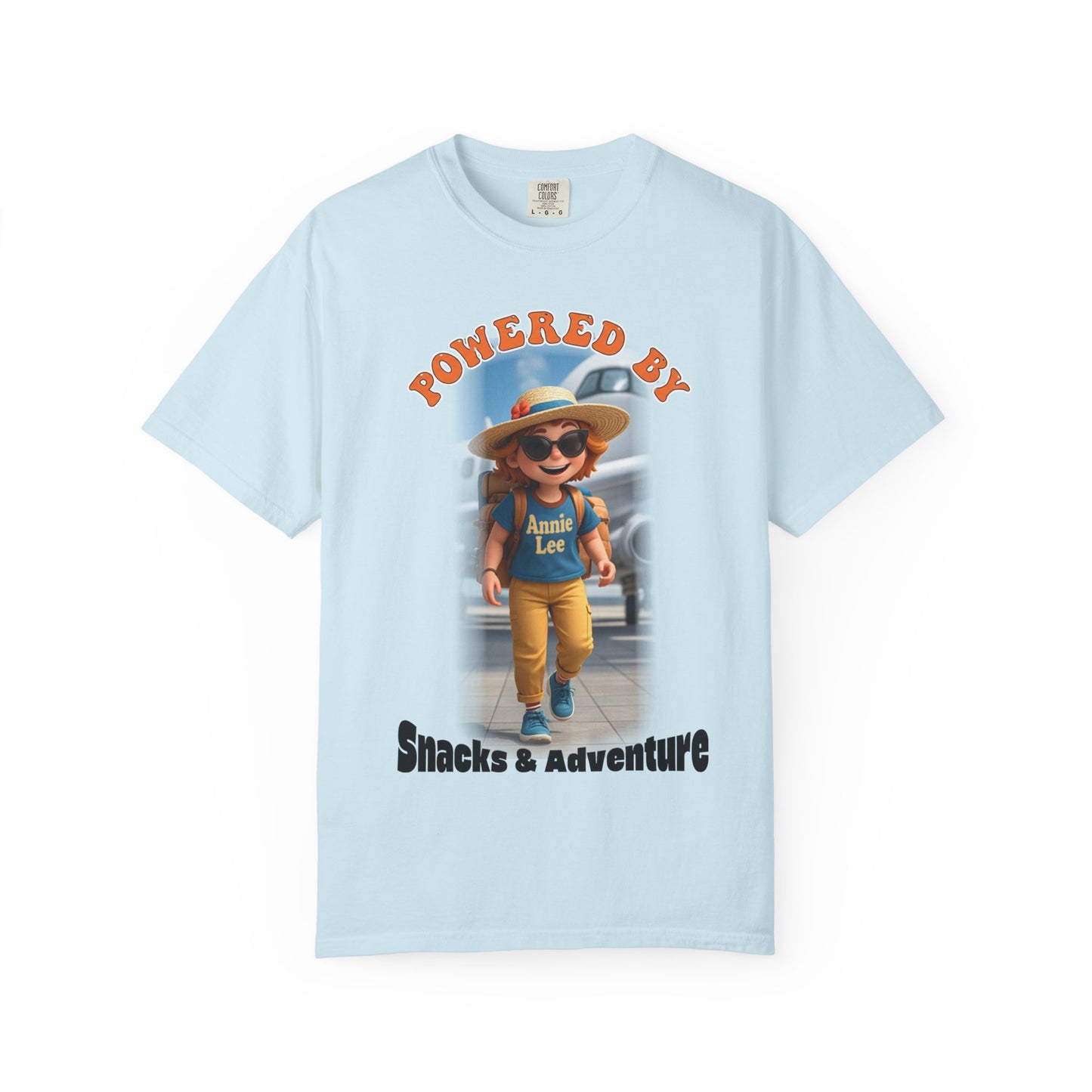 Annie Lee Tee. Front. Chambray