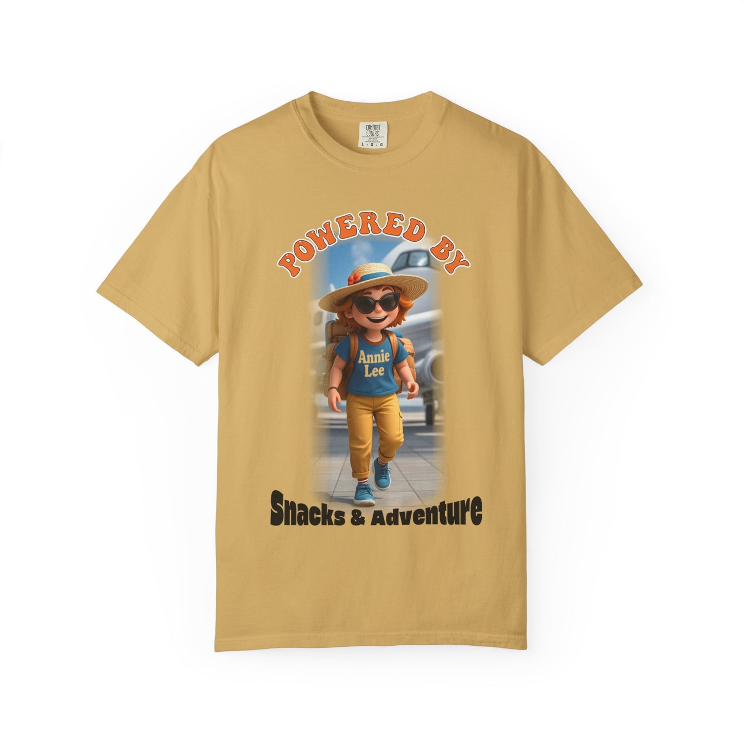 Annie Lee Tee. Front. Mustard