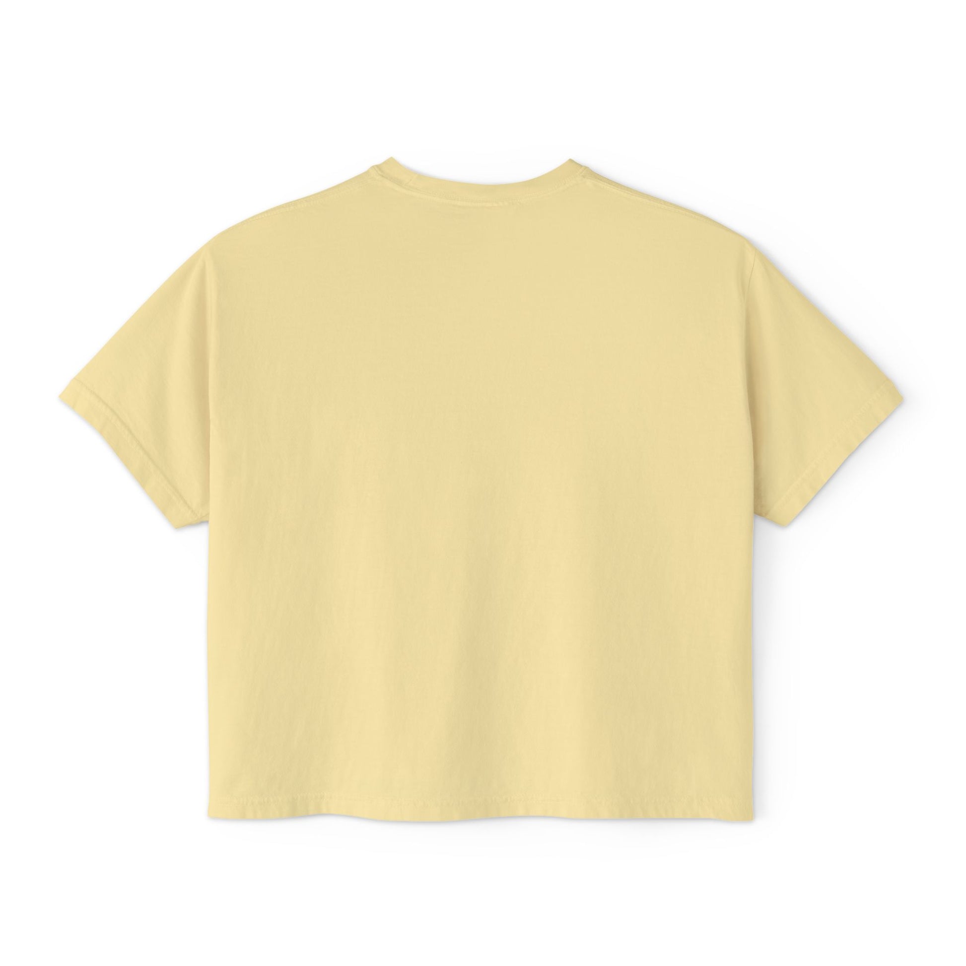 Light yellow t-shirt on a white background